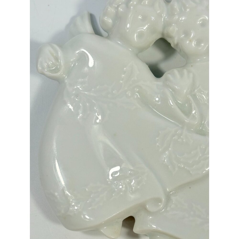 Christmas Tree Ornament Caroling Angels Haviland Limoges Signed France 1982 - Picture 8 of 16